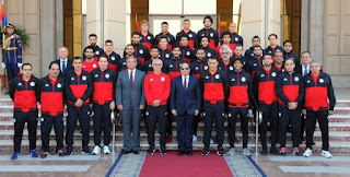 بالصور الرئيس السيسى يكرم المنتخب بعد الوصول لكاس العالم