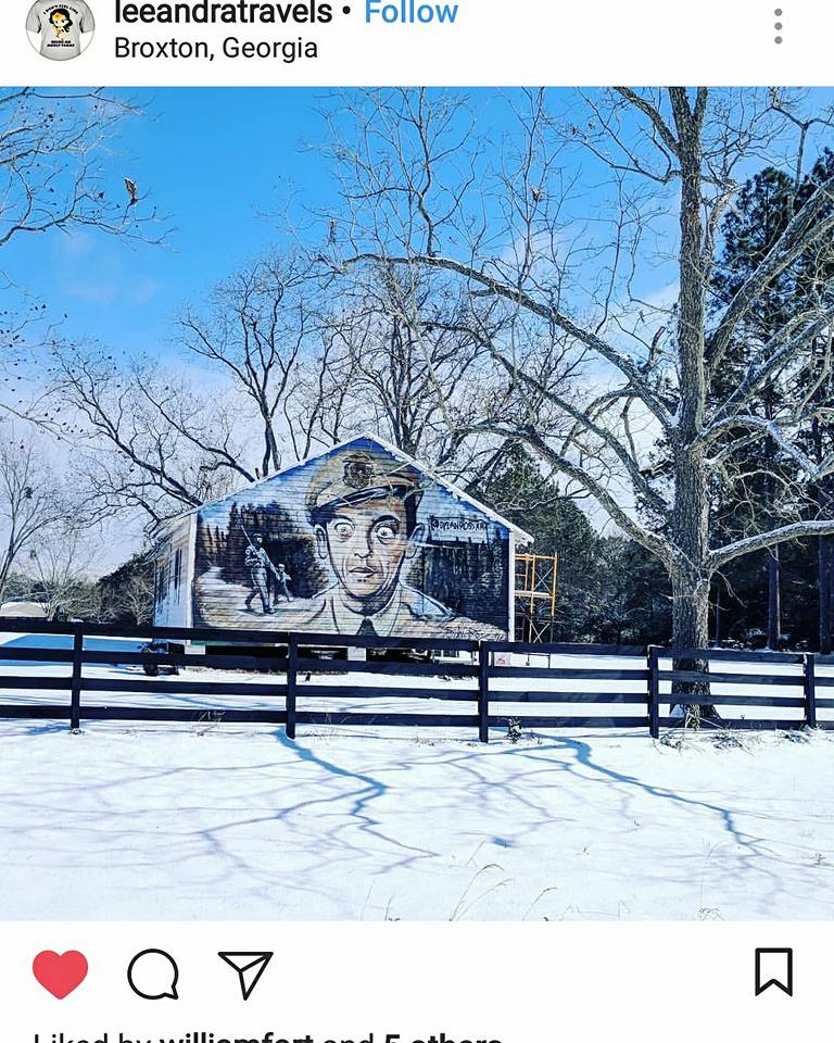 The Famous Mayberry Mural from Broxton in Coffee County