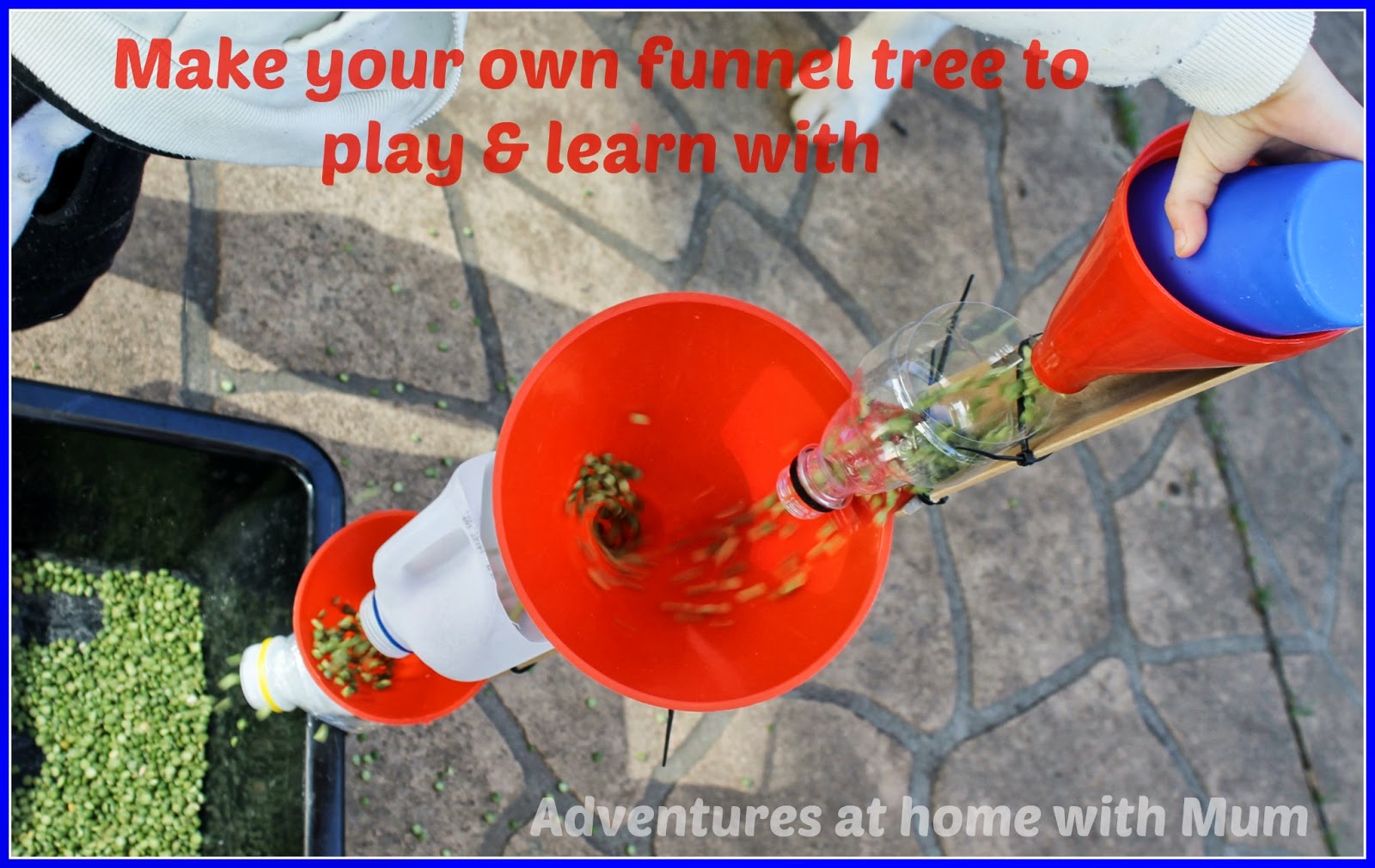 Adventures at home with Mum Split Pea Funnel Tree