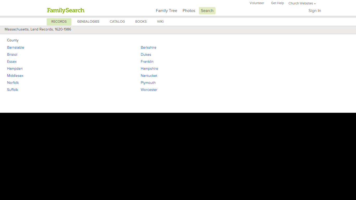 GeneaMusings Massachusetts Land Records, 16201986 Available on