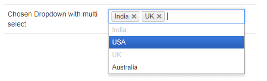 Convert ASP.NET MVC dropdownlist into multi select textbox using Chosen JS plugin. Convert ASP.NET MVC dropdownlist into multi select textbox using Chosen JS plugin