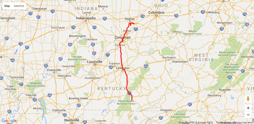 Rv Travels 2016 April 3 2016 Corbin KY