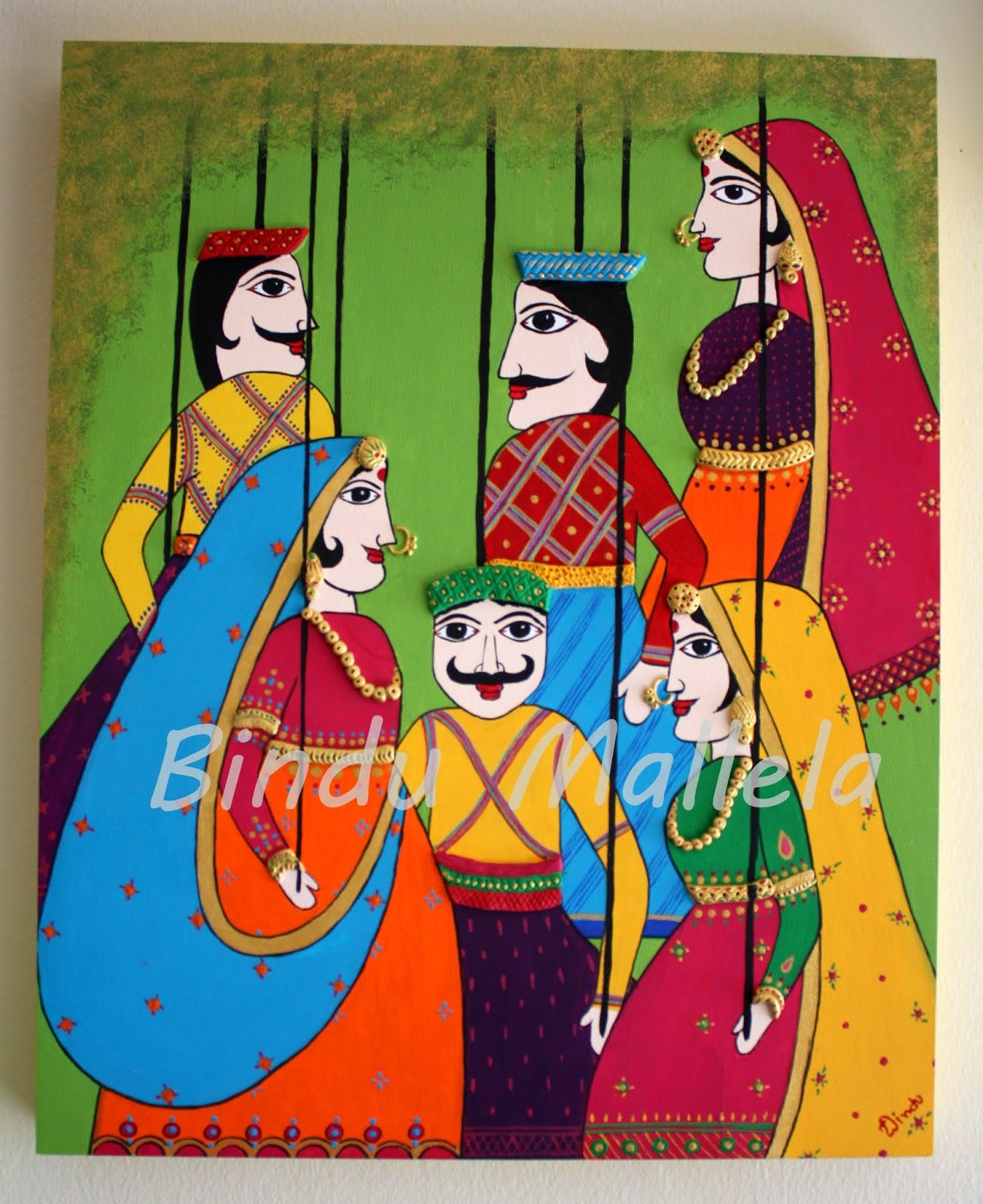 crazy for colors! Rajasthani Katputtli