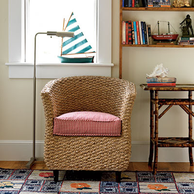 accent wicker chair