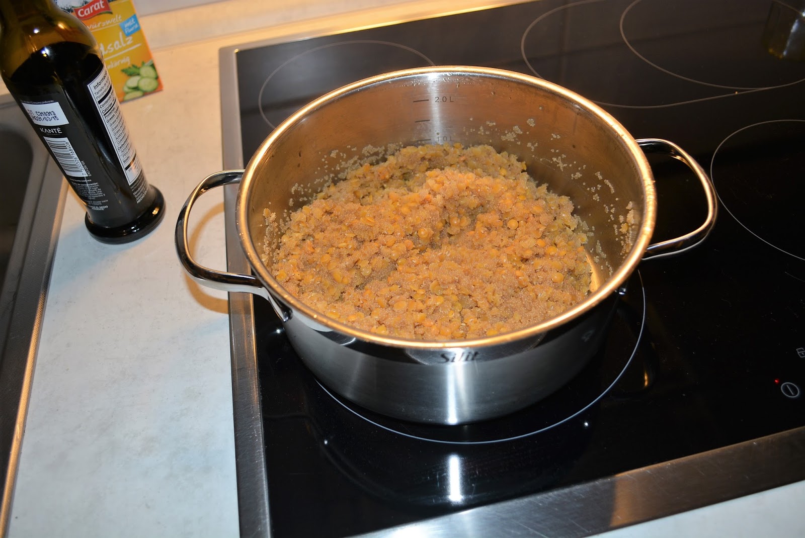 Brotaufstrich aus Amaranth und roten Linsen (vegan)