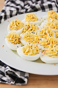 These everything deviled eggs are just as delicious as classic deviled eggs, but with a fun pop of flavor from everything bagel seasoning!