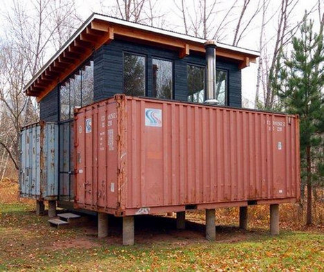 Shipping Container Homes: Hive Modular Holyoke Corten Cabin ...