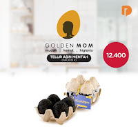 Dusdusan Golden Mom Telur Bebek Asin Mentah Isi 4 Butir NADHIMIND