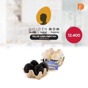 Golden Mom Telur Bebek Asin Mentah Isi 4 Butir