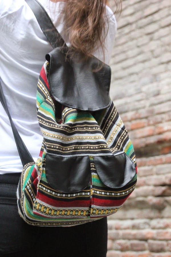 DIY Tutorial: Bolso Mochila muy fácil. Blog diy y blog costura.