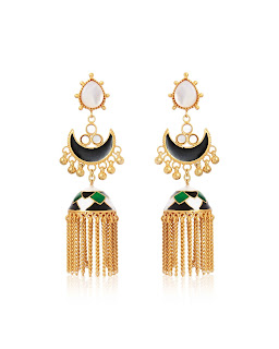 Moon Tassel Danglers by Anaqa Moon Tassel Danglers by Anaqa