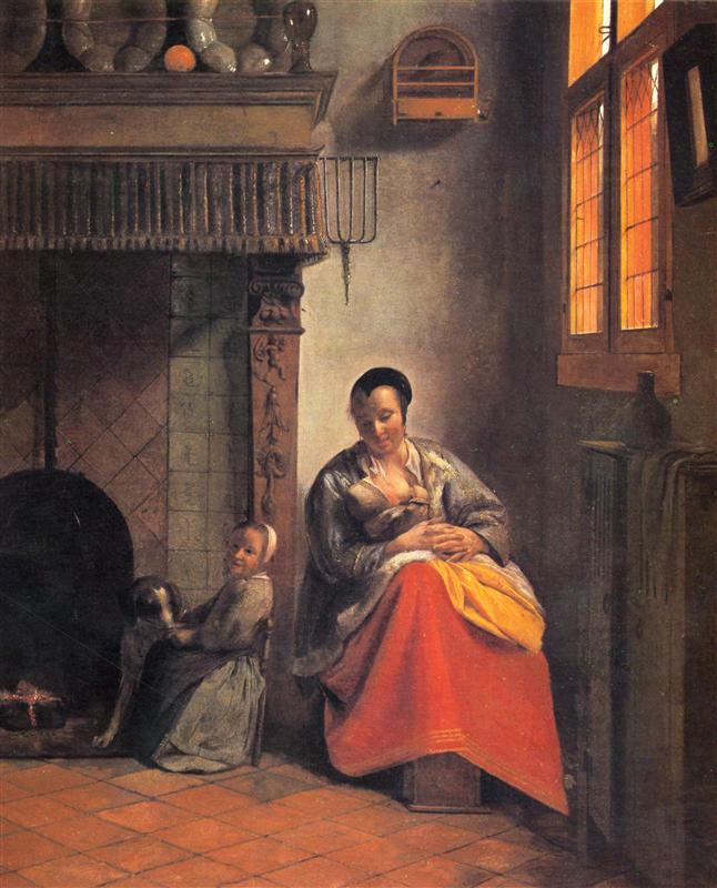 Pieter de Hooch - Кормящая мать