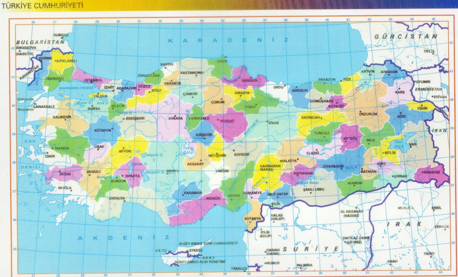 Political Maps of Turkey High-Definition ~ Turkey Physical Political