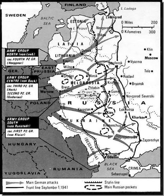 Operation Barbarossa: Nazi Invasion of the USSR June 22 - September 1, 1941 maps