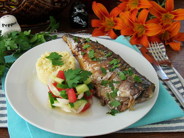 Скумбрия маринованно-жаренная (Очееенььь вкусная!!!)