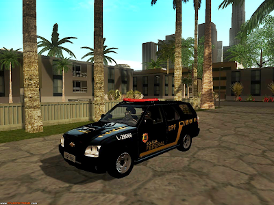 Chevrolet Blazer 2010 Polícia Federal + Skin Para GTA San Andreas