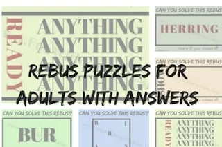 Rebus Puzzles for Adults with Answers | Riddles in English