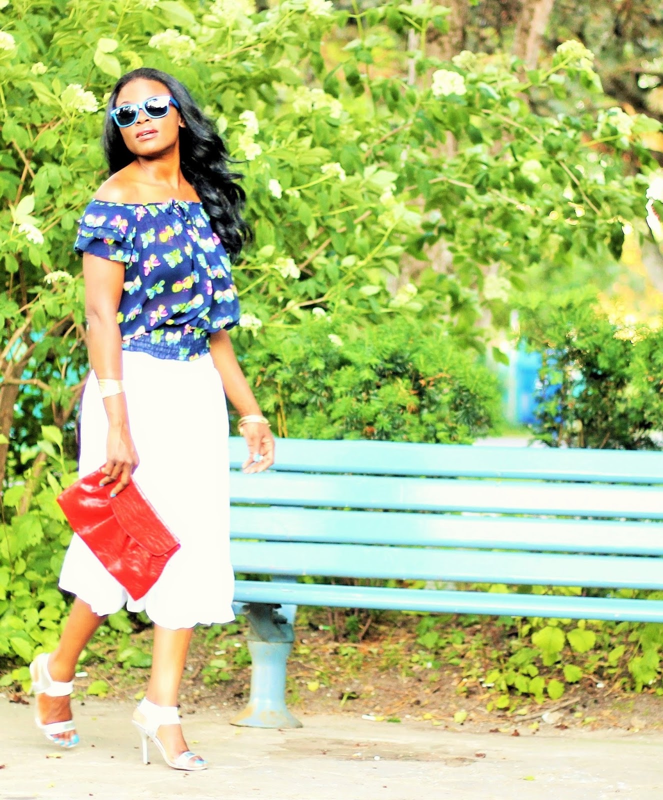 Gypsy Chic: Wearing a little white dress as a midi skirt