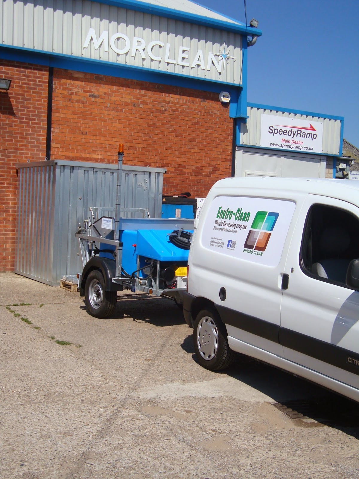 Wheelie Bin Wash Machine Leaves for Stockport