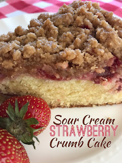  Sour Cream Strawberry Crumb Cake