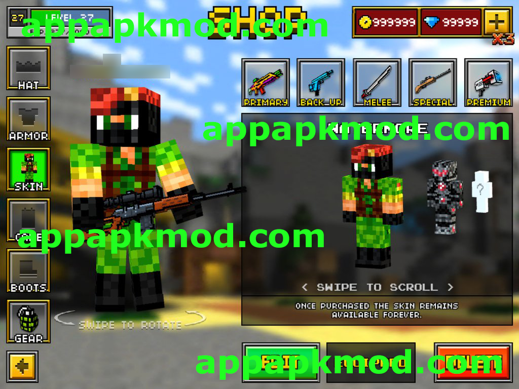 [iOS & Android Mod] Pixel Gun 3D Hack (Unlimited Gems and 