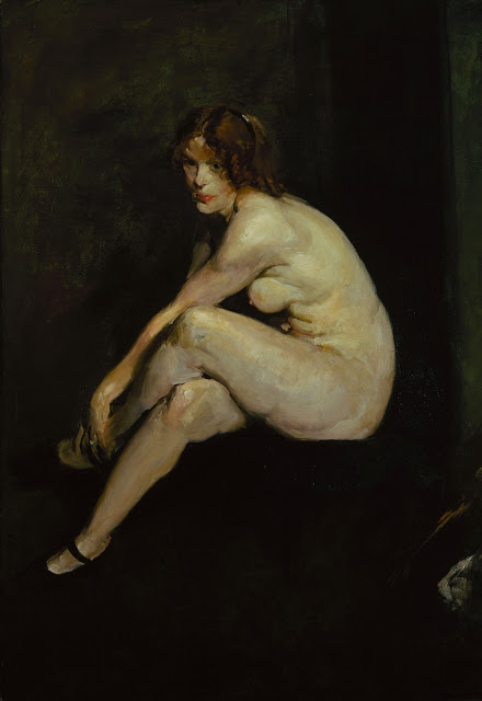 George Wesley Bellows - Обнаженная, мисс Лесли Холл