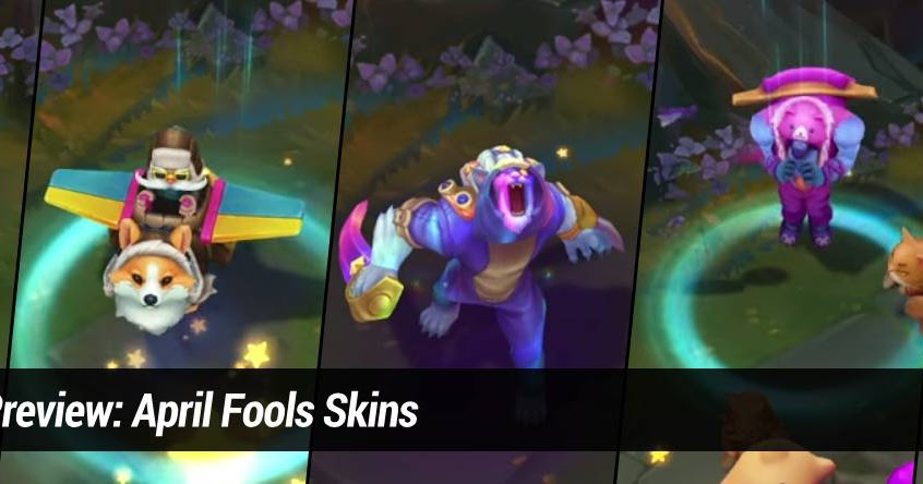 Surrender at 20: PBE Preview: April Fools Skins