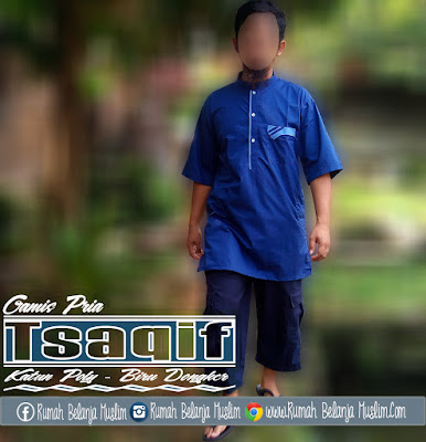 Baju Koko Pakistan Tsaqif Dongker Katun Poly Baju Koko Pakistan Tsaqif Dongker Katun Poly