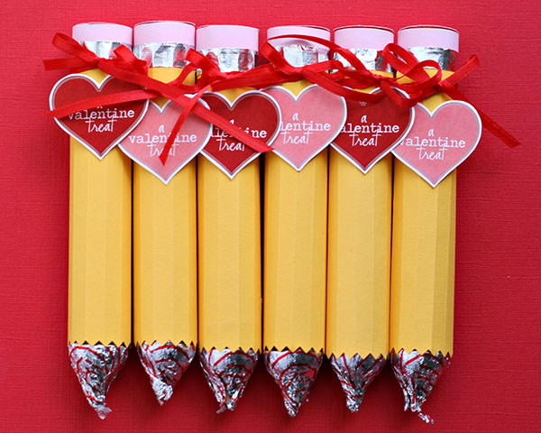 Preschool Crafts for Kids*: Valentine's Day Candy Pencils Craft