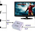 Mbuilt-ini Composite RCA CVBS AV to HDMI Converter For VCR DVD 720P 1080P