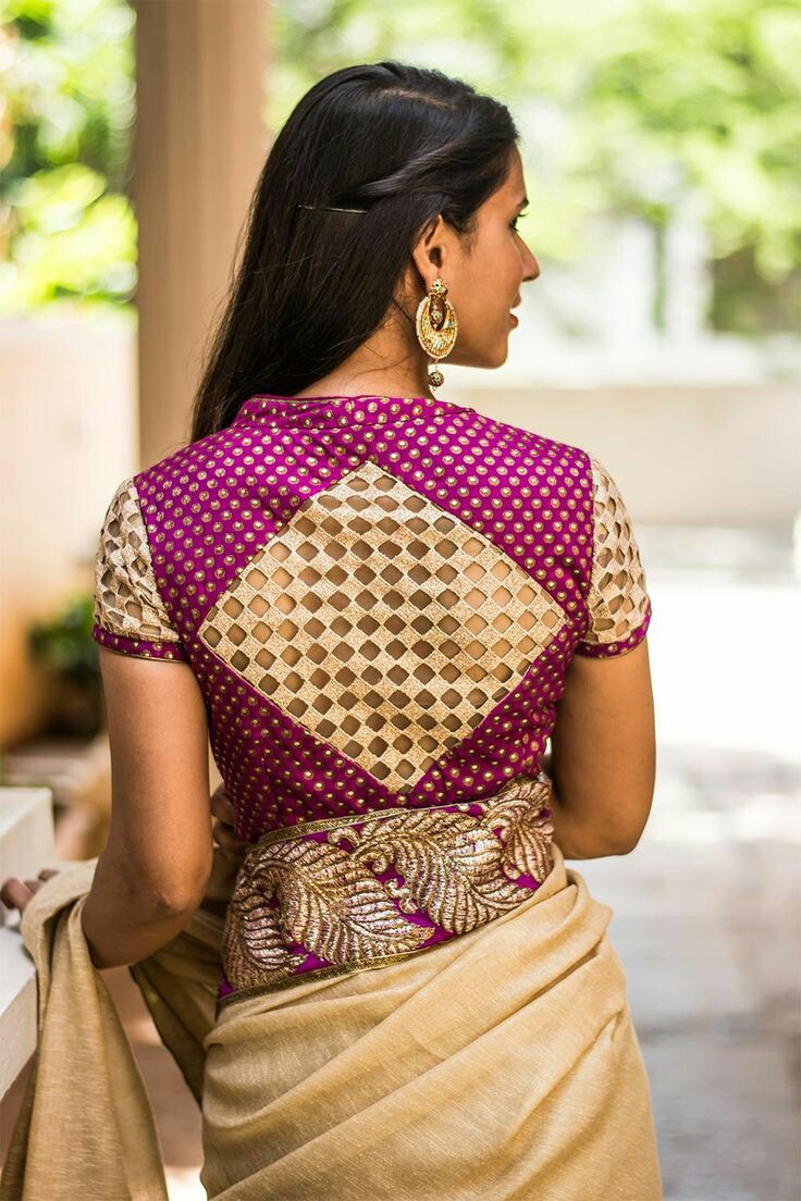 101 Stunning Saree Blouse Back Neck Designs | Bling Sparkle