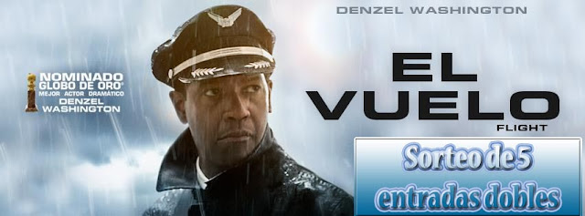 Sorteo de 5 entradas dobles para 'El vuelo (Flight)'