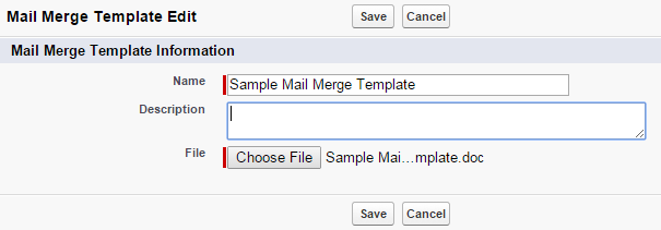 SFDC 316 Salesforce Mail Merge Templates