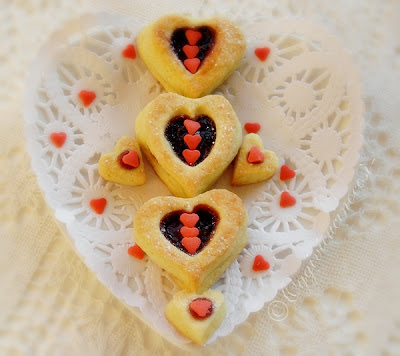 Pasticcini al Cocco Cuor di Amarena©L.Oggivicucinocosi