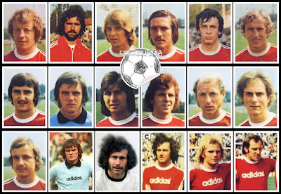 Bayern Munchen European Cup Champions League 1974/75 Bergmann sammelbilder Bayern Munchen 1974/75