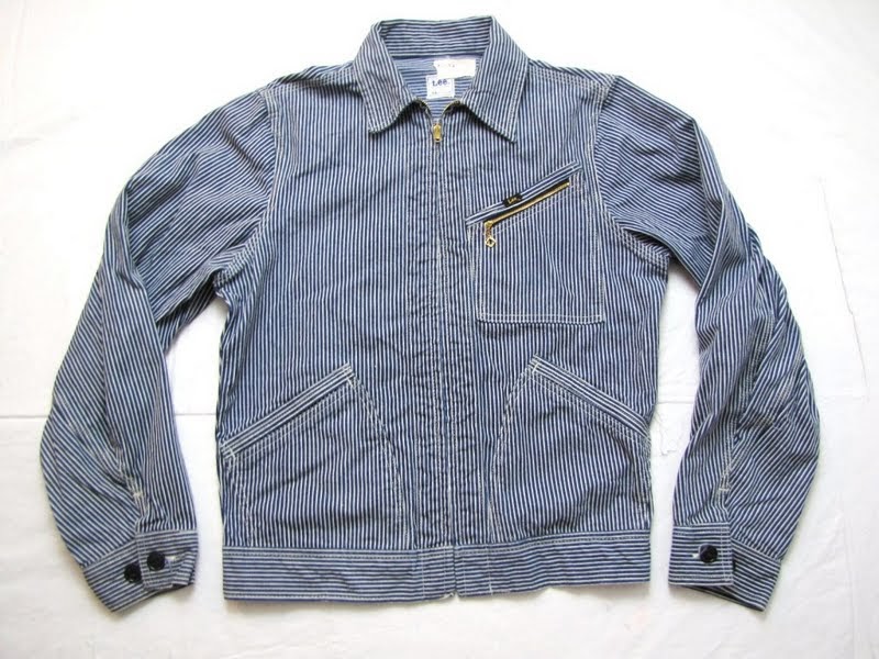 vintage workwear: Lee 98-B Hickory Stripe Work Jacket