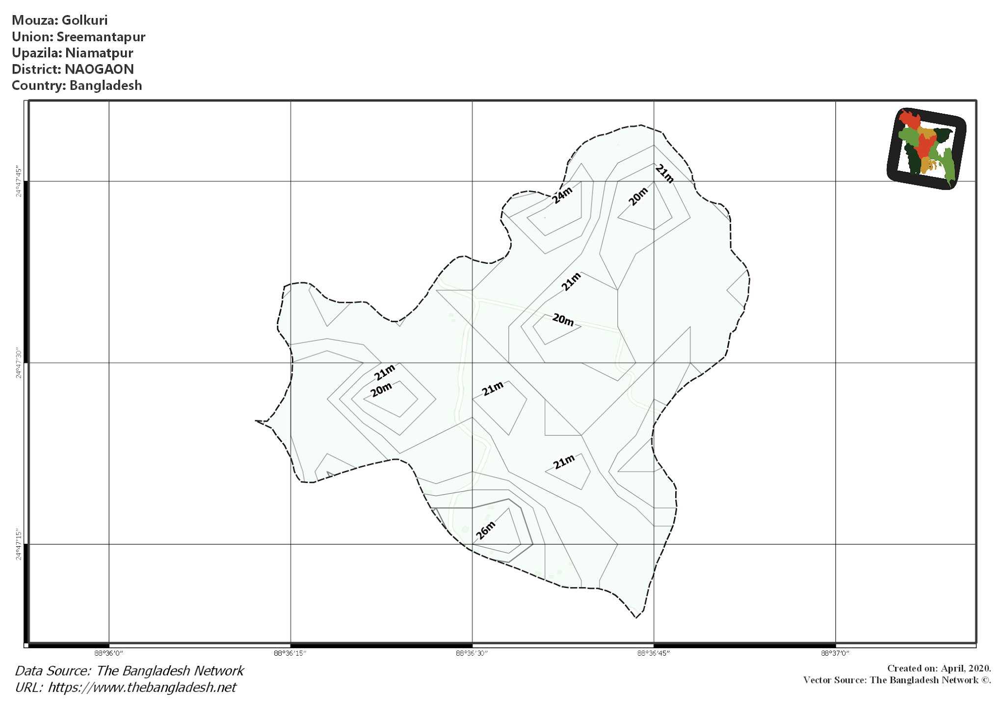 Map of Golkuri Mouza of Niamatpur Upazila, NAOGAON Map of Golkuri Mouza of Niamatpur Upazila, NAOGAON, Bangladesh.
