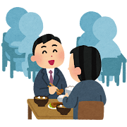食堂のイラスト