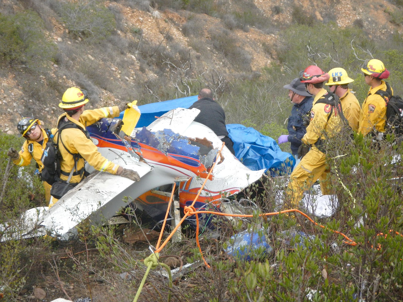 Lakeside Fire District Aircraft Crash in Sycamore Preserve brings