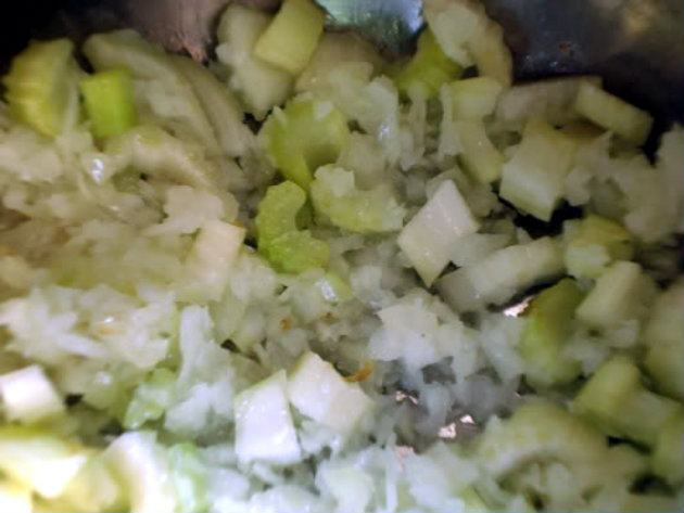 onion and celery saute