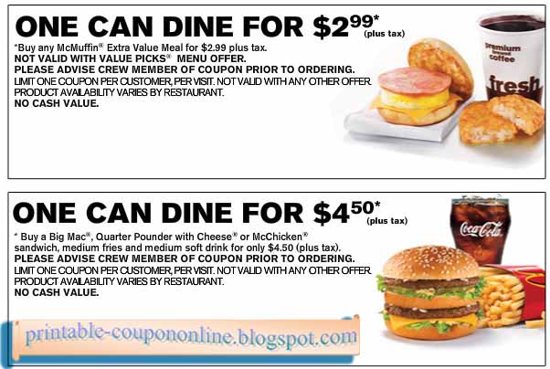 Mcdonalds coupons nz 2019