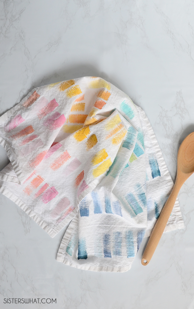 colorful kitchen towels