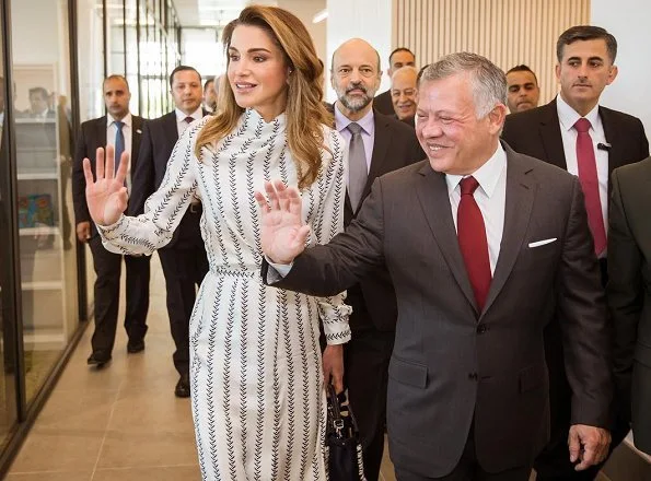 Queen Rania wore Gabriela Hearst josefina dress