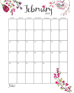 Free Printable Calendar February 2019 Free Printable Calendar February 2019