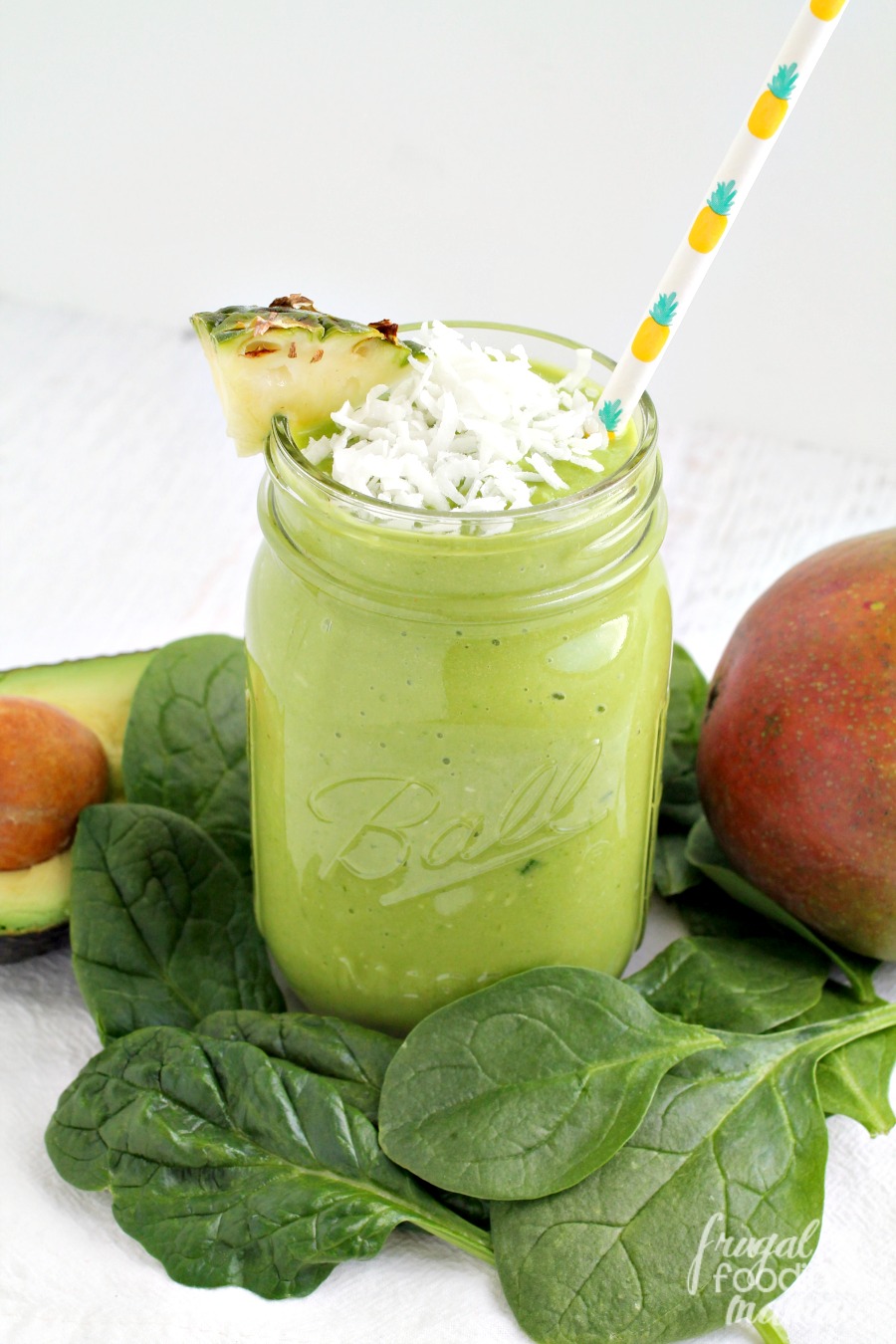 Frugal Foodie Mama Tropical Green Goddess Smoothie
