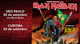 agenda shows Iron Maiden brasil 2013