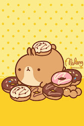 wallpapers kawaii phone molang cute donuts ur tapety google na telefon backgrounds iphone galaxy food pusheen colorful bunnies bunny dreams