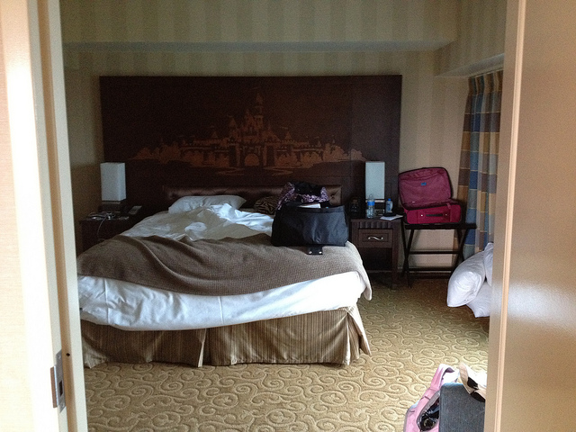 Disneyland hotel suite bedroom