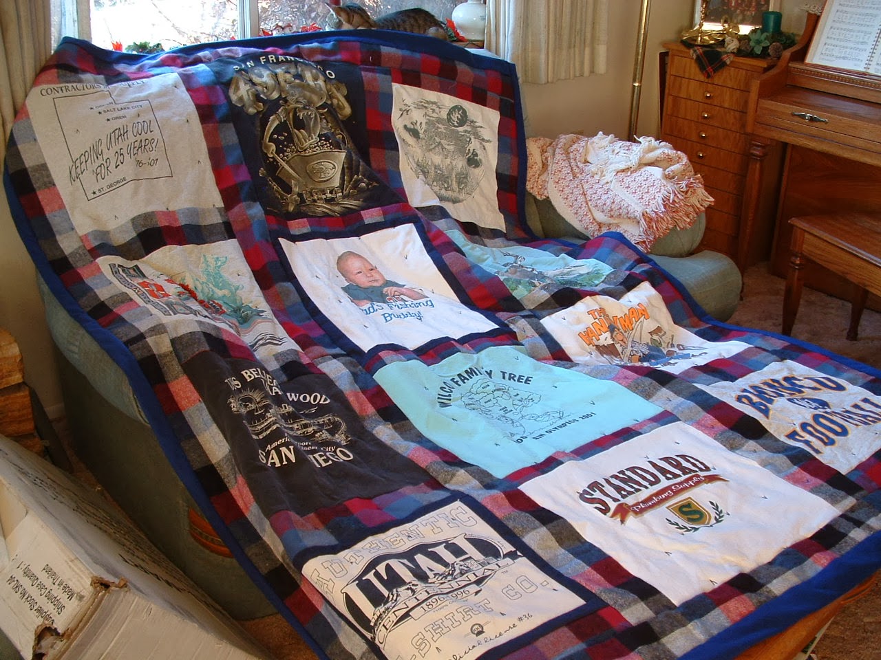 Sentimental T-shirt quilt