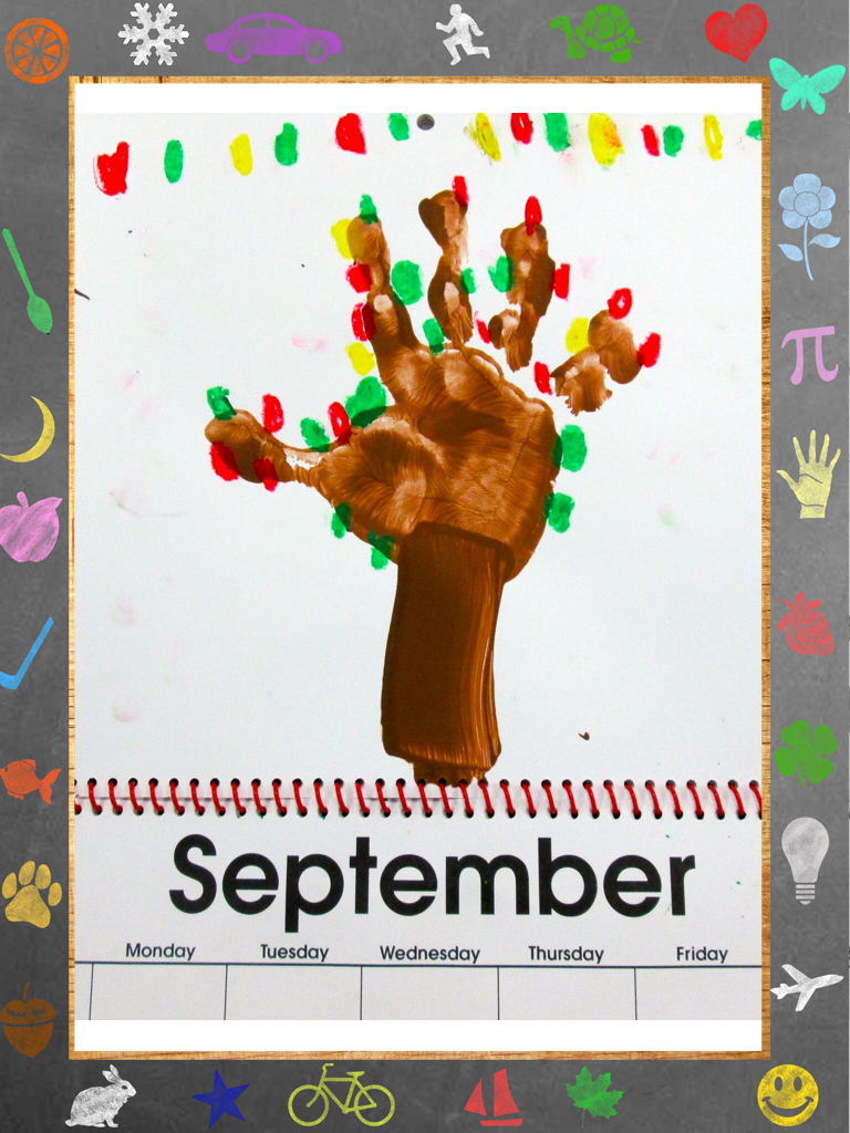 Handprint Calendar Love Those Kinders